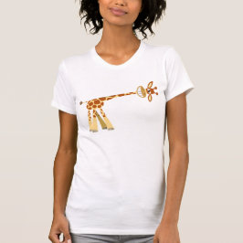 Hij is hier! Cartoon Giraffe T-shirt