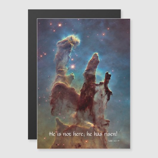 Hij is hier niet, hij is Risen | Lucas 24 v 6 (Voorkant / Achterkant)