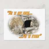 Hij is hier niet ... Hij is stijf! Briefkaart (Voorkant)