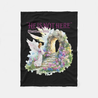 Hij is hier niet - Pastel Waterverf Fleece Deken
