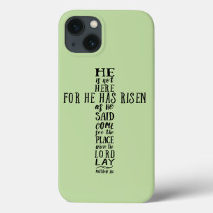 Hij is hier niet, want Hij is verrezen, zoals Hij Case-Mate iPhone Case