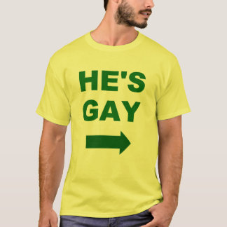 Hij is homo t-shirt
