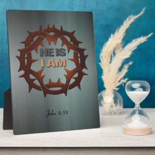 Hij is, ik ben Poster Plaque Fotoplaat