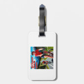 Hij is langzamer dan hij eruit ziet als sassy fiet bagagelabel (Achterkant verticaal)