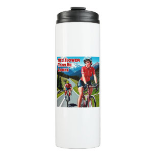 Hij is langzamer dan hij eruitziet Sassy Fietsen Thermosbeker