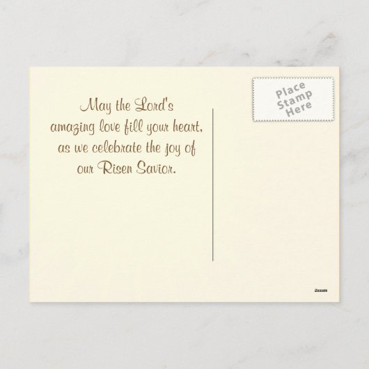 Hij is live en ik ben vergeven van Easter Briefkaa Feestdagenkaart (Achterkant)