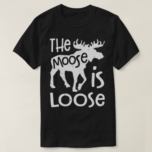 Hij is losse Mannen grappig jagen op gift T-shirt (Design voorkant)