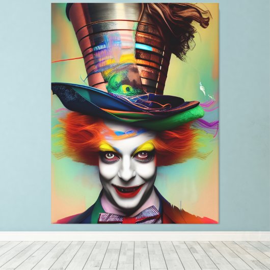 Hij is Mad Canvas Afdruk (Insitu (Houten vloer))