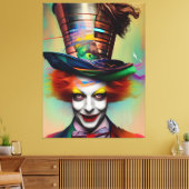 Hij is Mad Canvas Afdruk (Insitu (Woonkamer))