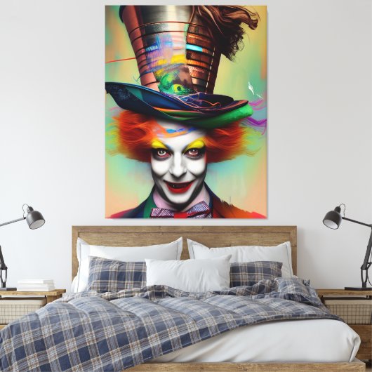 Hij is Mad Canvas Afdruk (Insitu (Slaapkamer))