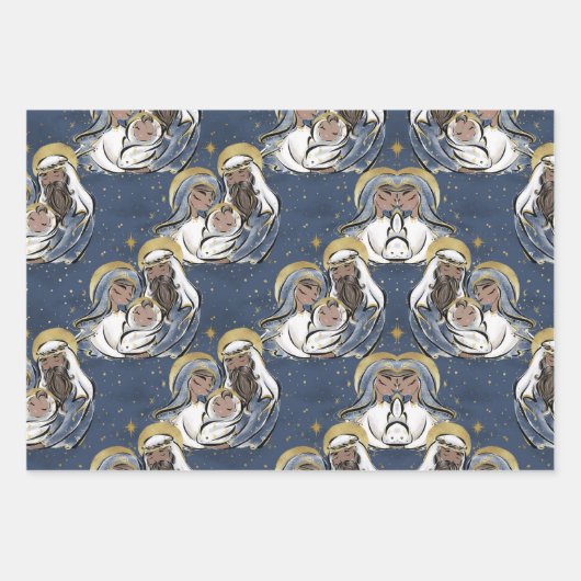 Hij is met Kerstmis geboren Inpakpapier Vel (Voorkant 2)