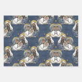 Hij is met Kerstmis geboren Inpakpapier Vel (Voorkant)