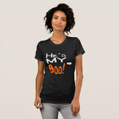 Hij is mijn baas t-shirt (Voorkant volledig)