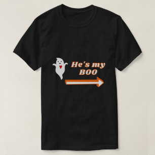 Hij is mijn Boo Halloween Couple T-shirt