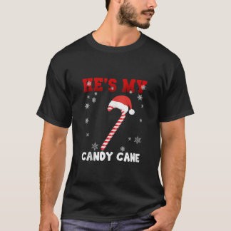 Hij is mijn Candy Cane Ze is mijn Snoepjes Matchin T-shirt