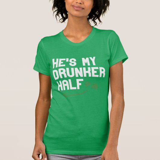 Hij is mijn dronkenhuis. t-shirt (Voorkant)