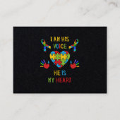 Hij is mijn hartautisme visitekaartje (Voorkant)