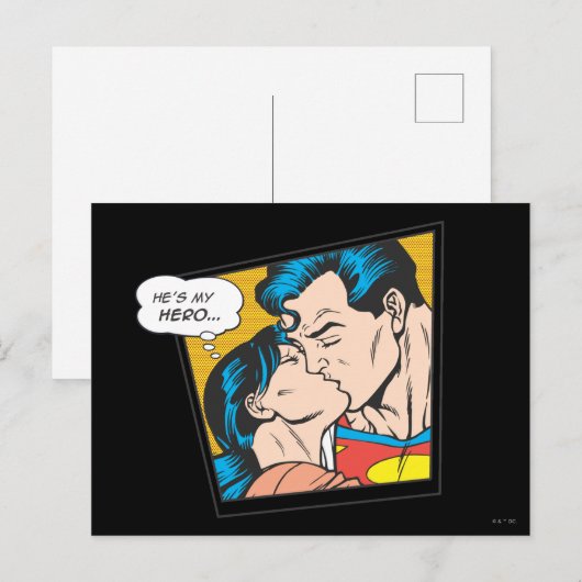 Hij is mijn held briefkaart (Voorkant / Achterkant)