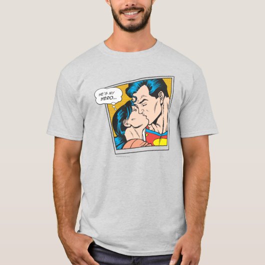 Hij is mijn held t-shirt (Voorkant)