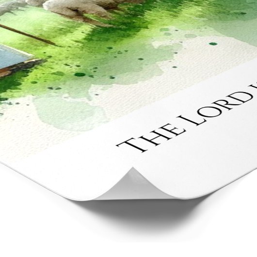 Hij is mijn Herder. Poster (Hoek)