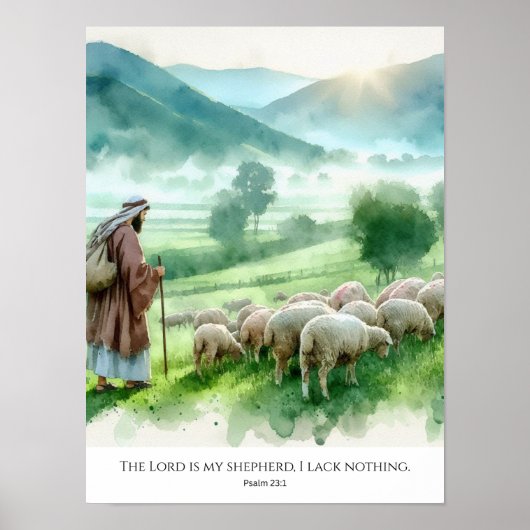 Hij is mijn Herder. Poster (Voorkant)