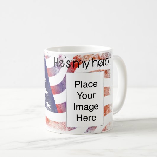 Hij is mijn Hero. mok (Voorkant rechts)