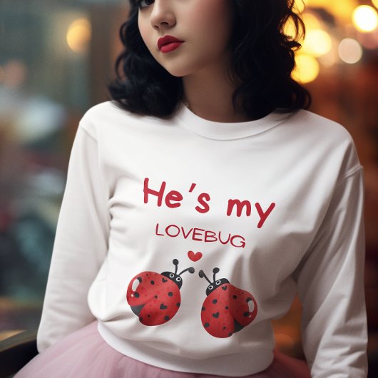 Hij is mijn lovebug shirt