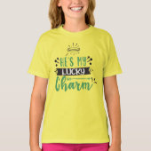 Hij is mijn Lucky Charm St. Patrick T-shirt voor k (Voorkant)