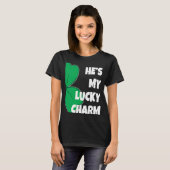 Hij is mijn Lucky Charm St Patricks Day Couple T-shirt (Voorkant volledig)