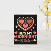 Hij is mijn middernachtkus Gelukkig Nieuwjaar bijp Kaart (Gele Bloem)