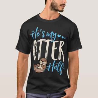 Hij is mijn otter half Schattige liefde bijpassend T-shirt