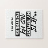 Hij is mijn toevluchtsoord en mijn vesting (Psalm  Legpuzzel (Horizontaal)