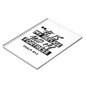 Hij is mijn toevluchtsoord en mijn vesting (Psalm Notitieboek (Linkerzijde)