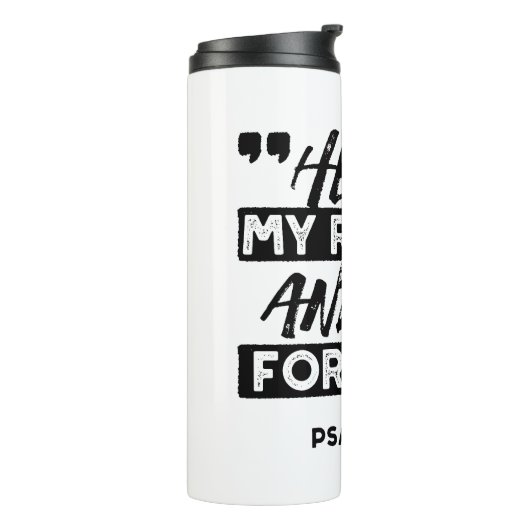 Hij is mijn toevluchtsoord en mijn vesting (Psalm  Thermosbeker (Gedraaid links)