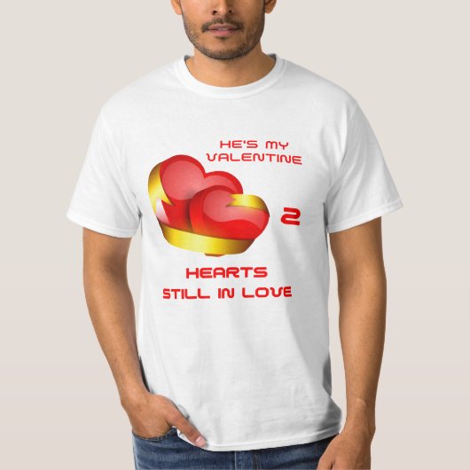 Hij is mijn Valentijn T-shirt (Voorkant)