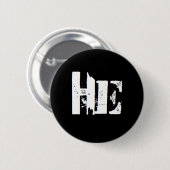 "Hij" is mijn voornaamwoord Ronde Button 5,7 Cm (Voorkant /achterkant)