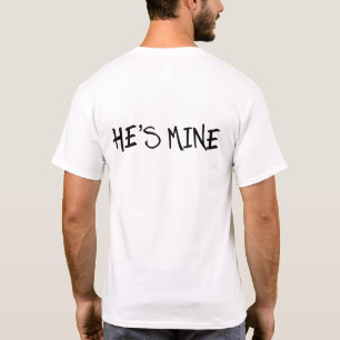 HIJ IS MINE. GELIJKE MARRIAGE. GAY WEDDING SHIRTEN T-SHIRT