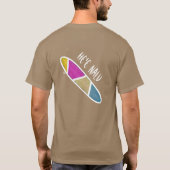 Hij is Nalu (Surf omhoog) Front Turtle T-shirt (Achterkant)