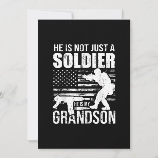 Hij is niet alleen een soldaat, hij is mijn kleinz kaart (Voorkant)