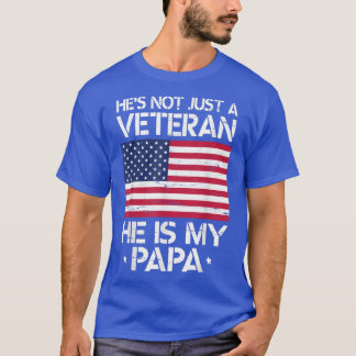 Hij is niet alleen een veteraan-Amerikaanse vlag,  T-shirt