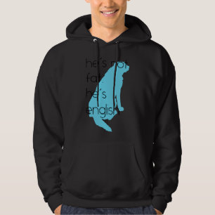 Hij is niet dik, hij is Engels blauw Hoodie