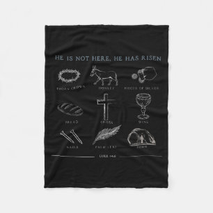 Hij Is Niet Hier Hij Is Opgestaan Christelijk Krui Fleece Deken