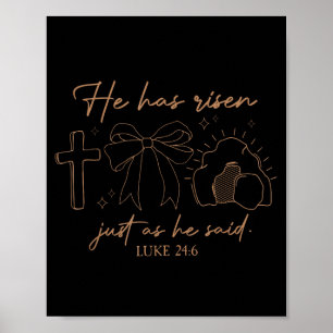 Hij Is Niet Hier Hij Is Opgestaan Christelijk Krui Poster