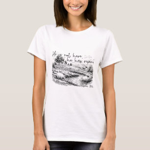 Hij Is Niet Hier Hij Is Opgewekt Jezus Christelijk T-shirt