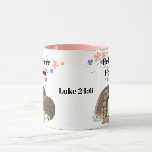 Hij is niet hier, Hij is verrezen Mok (Midden)