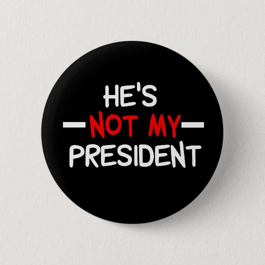 Hij is niet mijn President antitrump Ronde Button 5,7 Cm (Voorkant)