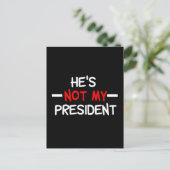 Hij is niet mijn President Briefkaart (Staand voorkant)