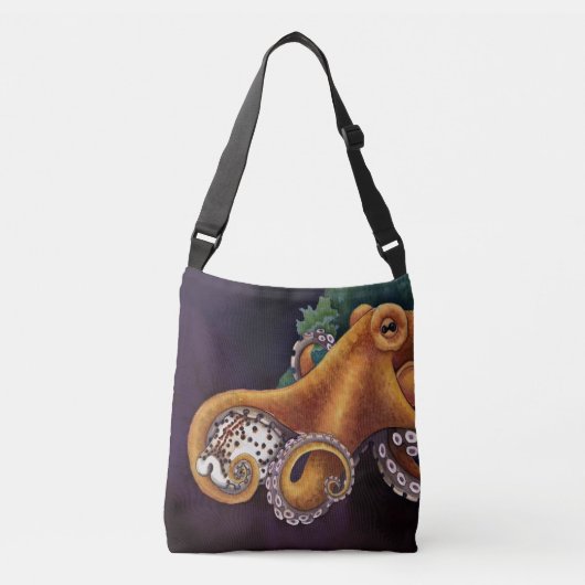 Hij is (octopus) met Cowry Crossbody Tas (Voorkant)