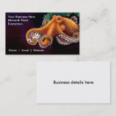 Hij is (octopus) met Cowry Visitekaartje (Voorkant / Achterkant)