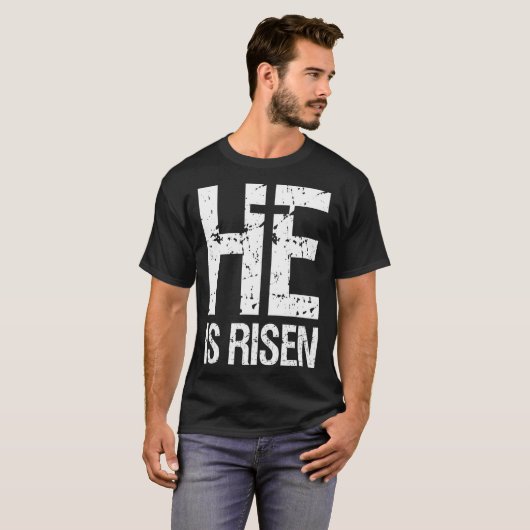Hij is ontroerd - Christelijk geloof Jezus Christu T-shirt (Voorkant volledig)